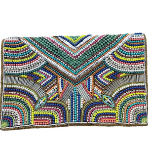 vLemon Beaded <b>Bag</b>, Purse Lemon Beaded Lemon <b>Clutch</b>, Yellow Lemon Summer Vacation Purse, Unique <b>White</b> Beaded <b>Clutch</b> Lemon - Product Image 1