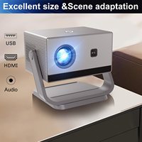 Mini projecteur Veacine H4PRO Android 12 LED à mise au point automatique, 300 lumens ANSI, 1080P LCD, home cinéma Full HD