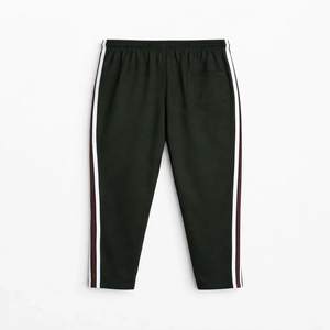 Pantalones Deportivos Personalizados con Franja Lateral Azul Marino, Cintura Elástica con Cordón, Pantalones Casuales para Hombre, Ropa de Otoño - Product Image 4