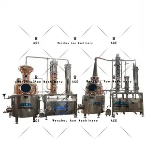 Asso 5000L professionale di Whisky equipaggiare distillatori di alcol distillatore rame ancora