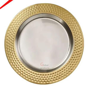 Nouveau design 2024 Plaques de chargeur en métal martelé argenté - Product Image 2