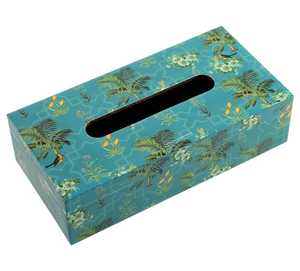 Boîte à mouchoirs en bois et support en résine pour salle de bain cuisine stockage de papier toilette - Product Image 2