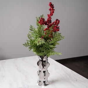 Guirnalda Navideña Tradicional Big Branch de 55 cm, Verde, para Montar en la Pared, Guirnaldas y Coronas Sintéticas Elegantes - Product Image 3