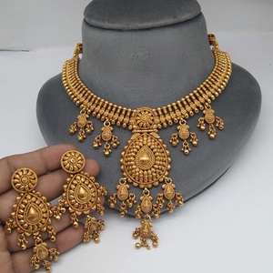Designer Best Quality <b>Silver</b> Finish Uncut Kundan <b>Necklace</b> <b>Set</b> With <b>Earrings</b> For Wedding Party Wear Collection For Women - Product Image 1