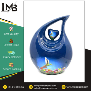 Amplia colección de diseño elegante, acabado personalizado, cenizas funerarias, urnas de cremación en forma de lágrima de aluminio para cenizas a precio con descuento - Product Image 3