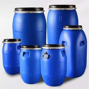 Fût en plastique, prix usine, 55 gallons (200 litres), bleu, pour expédition - Product Image 5