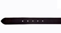 Hecho a mano de cuero negro al por mayor de encargo de cuero genuino Polo cinturón de estilo informal para los hombres y las mujeres