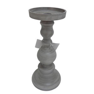 Ensemble de 2 bougeoirs en aluminium décoratifs pour la maison support de bougie antique en cuivre blanc moyen pour hôtels et décoration de mariage - Product Image 6