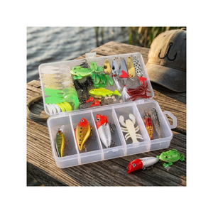 Juego de 78 piezas de señuelos de pesca artificiales y accesorios de pesca con caja de almacenamiento - Product Image 2