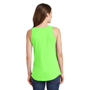 Racerback évacuation de l'humidité ourlet festonné femmes débardeurs sans manches t-shirt dames PosiCharge concurrent Racerback débardeurs coton - Product Image 6