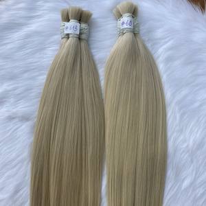 Venta al por mayor de pelo rubio liso largo de doble estirado a granel proveedor de extensiones de cabello humano vietnamita - Product Image 6