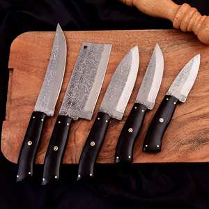 Handmade 5 Pieces High Quality German Stainless Steel <b>Knife</b> <b>Set</b> Super <b>sharp</b> Edge - Product Image 3