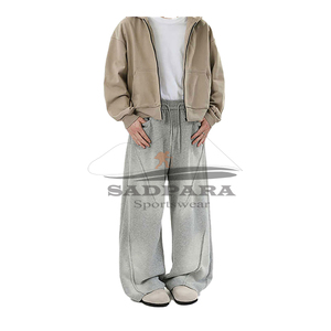 กางเกงวอร์มระบายอากาศของผู้ชายผ้าฝ้ายผ้าฟลีซแห้งเร็วยืดหยุ่นกลางแจ้งฟิตเนสออกแบบโลโก้ได้ตามต้องการ - Product Image 6