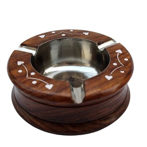 Cendrier en bois artisanal écologique pour une vie durable Bois naturel d'acacia de mangue - Product Image 3