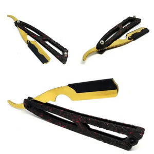 Vente en gros de rasoir de coiffeur léger à manche fantaisie rasoir de rasage droit rasoir à gorge coupée en acier inoxydable rasoir de salon de coiffure - Product Image 3