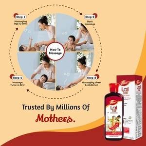 Aceite Ayurvédico Premium Dabur Lal Tail para Bebés, Aceite de Masaje Herbal Natural que Promueve un Crecimiento 2 Veces Más Rápido y una Piel Sana - Product Image 2