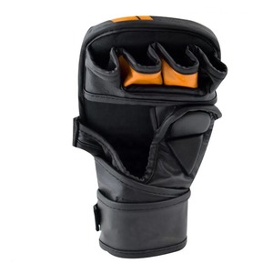 Gants de boxe en cuir professionnels de haute qualité avec fermeture à lacets Impression de logo personnalisée Options personnalisables - Product Image 3