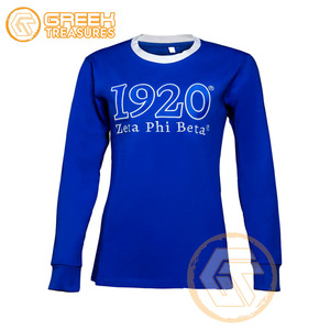 Sweat-shirt à col rond pour femme Zeta Phi Beta, personnalisé et brodé, en molleton de coton, idéal pour l'hiver – Vêtements de sororité en gros - Product Image 3