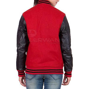 Último diseño hecho mujeres Lettermen chaquetas de alta calidad mujeres Lettermen chaquetas venta en línea - Product Image 2