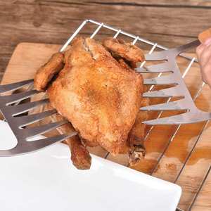 Séparateur de cuisine Pizza <span class=keywords><strong>Jambon</strong></span> Frais En Bois Serrure Ensemble BBQ Outil Poulet Cuit Griffes Déchiqueteur De Viande - Product Image 3