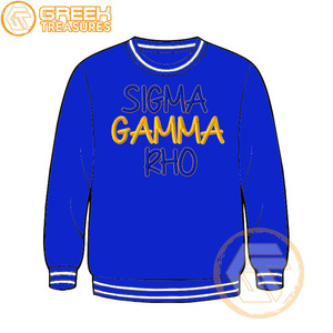 Sudadera de lana de algodón Sigma Gamma Rho personalizada de alta calidad, Jersey bordado, chaqueta para mujer, ropa griega, estilo de hermandad - Product Image 4