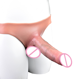 SXXY enorme realista Strap-on Hollow Dildo usable pene manga pantalones para hombres mujeres Gay lesbianas adultos silicona juguetes sexuales Sexshop - Product Image 1