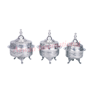 Fourniture de bols à Date en aluminium d'excellente qualité, abordable, meilleur Pot Khajoor arabe, emballage personnalisé - Product Image 5