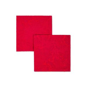 Sur mesure couleur rouge qualité supérieure meilleure vente brodé coton absorbant 45x65cm grande cuisine assiette serviette à main - Product Image 1