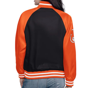 Chaqueta Bomber Vintage de alta calidad para mujer College Letterman Varsity bordado grueso invierno venta al por mayor suministro directo de fábrica - Product Image 2