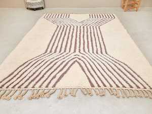 Bộ Sưu Tập 8X10 Ngà Handmade Ma rốc Newzealand Len Khu Vực Thảm Chống Trượt Thảm Mềm Mượt Mịn Thảm Cứng Nhắc Thảm - Product Image 2