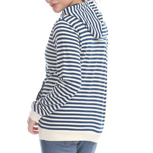 Top con capucha para mujer de la mejor calidad, logotipo personalizado impreso, estilo de invierno a la moda, lona de algodón 100%, logotipo frontal informal de Pakistán - Product Image 2
