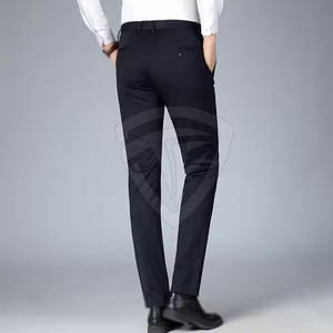 Pantalones formales para hombre, tela elástica ajustada, ropa profesional de oficina, logotipo personalizado, OEM disponible - Product Image 6