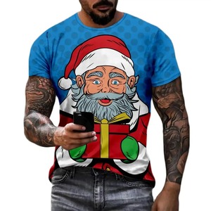 Men's 100% Cotton T-Shirt Loose Fit Short-Sleeved 220G Solid Color Printed Formal Style Custom Printed Short - Product Image 3