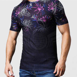 Camiseta de sublimación de gran tamaño de alta calidad, camiseta de sublimación de poliéster de color sólido para hombre - Product Image 4