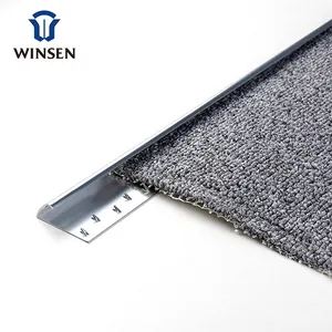 Karpet tepi berakhir profil fleksibel karpet Trim transisi Trim Strip penutup karpet Strip aluminium transisi profil