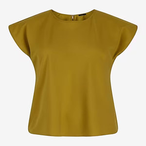 2024 ropa deportiva de gimnasio de verano de alta calidad para mujer, camisetas transpirables de cuello redondo con decoración de botones, tendencia mundial - Product Image 4