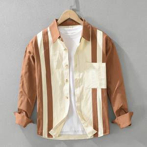 <b>Men's</b> <b>Shirts</b> Custom Summer Vintage Cotton Casual Loose Fitting Holiday <b>Cuban</b> Collar <b>Shirt</b> of <b>Men</b> - Product Image 6