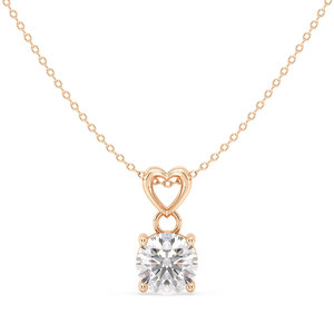 Collar con Colgante de Moissanita Redonda Brillante de 0.93 Quilates REYES, Certificado GRA, Plata de Ley 925, Joyería Fina para Uso Diario - Product Image 6