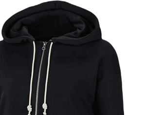 Vente en gros Sweat-shirt à capuche zippé surdimensionné personnalisé Sweat-shirt Streetwear en coton doux Sweat-shirt à capuche design tendance pour hommes - Product Image 2