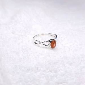 Anillo clásico de Plata de Ley 925 para mujer, piedra solar de forma ovalada para boda, fiesta, aniversario y regalos de cumpleaños, joyería fina - Product Image 5