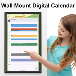 Calendario digital de 21.5 pulgadas, calendario electrónico de escritorio grande, planificador familiar táctil, calendario digital de pared con pantalla táctil. - Product Image 2