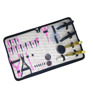 Kit d'extension de cheveux de qualité salon de Offre Spéciale avec pince à perles multicolore bouclier protecteur de fer et pot de perles derniers outils de travail - Product Image 3