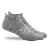 Chaussettes décontractées pour hommes 100 % coton, mi-épaisses, invisibles, avec logo personnalisé, motif géométrique antidérapant sur le corps et le dessous, pour l'été et le sport