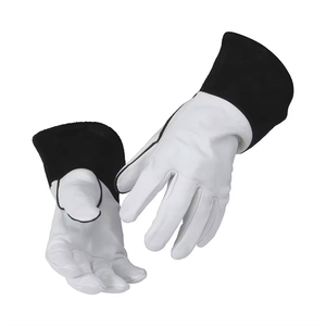 Guantes de soldadura de cuero de seguridad resistencia al calor diseño premium razonable protección de seguridad duradera mejores guantes de soldadura - Product Image 1
