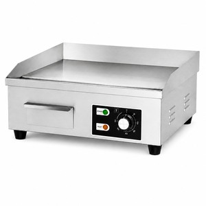 Commercial <b>Flat</b> <b>Top</b> Grill Electric <b>Griddle</b> Stainless Steel Countertop Cooking Equipment for Restaurant Cafe Catering 220V - Product Image 1