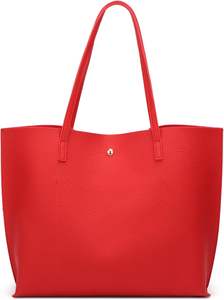 2025 élégant noir Faux cuir imperméable ouvert fourre-tout sac à main femmes grande capacité gland breloque broderie quotidien essentiel - Product Image 4