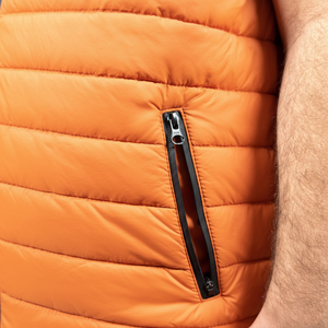 Gilet matelassé sans manches décontracté, résistant à l'eau, poche, fermeture éclair, coton, veste matelassée pour homme - Product Image 5