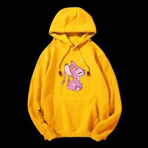 Sudadera con capucha de personaje de dibujos animados de Ángel Rosa lindo Unisex 2025, jersey con cuello suave y acogedor con capucha, ropa de invierno adorable, servicio OEM - Product Image 6