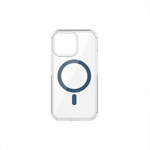 Étui de téléphone portable magnétique DAM en TPU+PC pour 12 Pro Max avec design transparent de couleur pure et support magnétique - Product Image 1