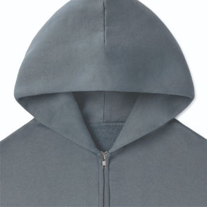 Sudaderas con Capucha Personalizadas para Hombre, 100% Algodón Grueso, Cierre de Cremallera, Corte Cuadrado, Hombros Caídos, Ropa de Invierno Extra Grande, Precio al por Mayor - Product Image 3